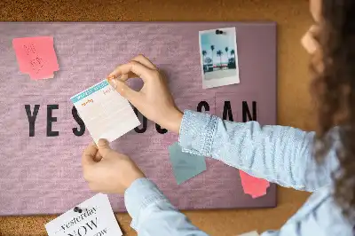Tableau d’affichage en liège Yes You Can