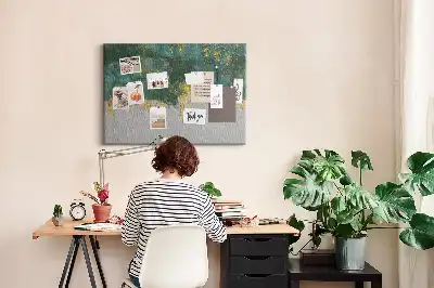 Tableau de liège Motif élégant sur toile