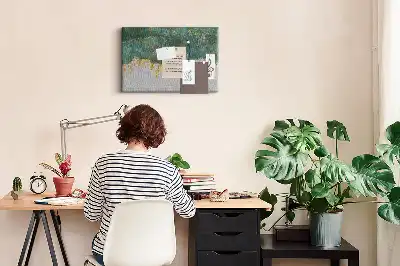 Tableau de liège Motif élégant sur toile