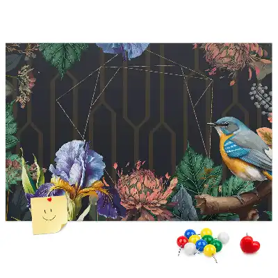 Tableau en liège décoratif avec cadre naturel