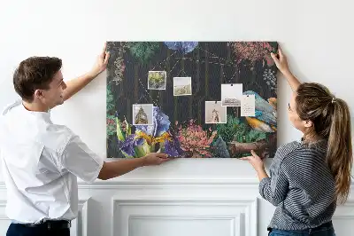 Tableau en liège décoratif avec cadre naturel