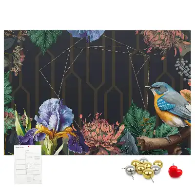 Tableau en liège décoratif avec cadre naturel