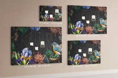 Tableau en liège décoratif avec cadre naturel