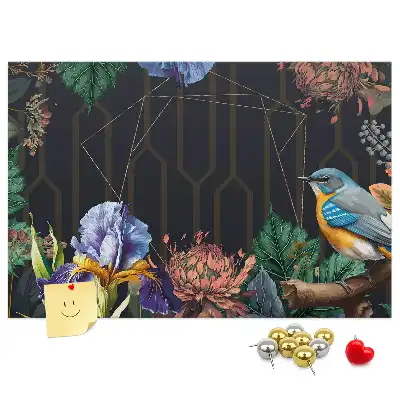 Tableau en liège décoratif avec cadre naturel