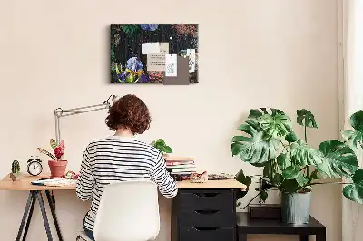 Tableau en liège décoratif avec cadre naturel