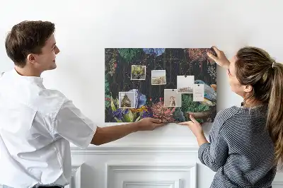 Tableau en liège décoratif avec cadre naturel