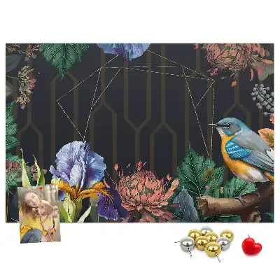 Tableau en liège décoratif avec cadre naturel