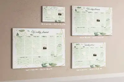 Tableau de liège Planificateur hebdomadaire à feuilles