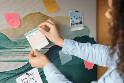 Tableau d’affichage en liège Chaîne de montagnes panorama
