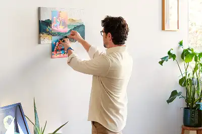 Tableau d’affichage en liège Chaîne de montagnes panorama