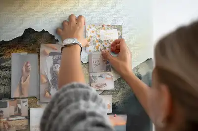 Panneau en liège décoratif paysage abstrait
