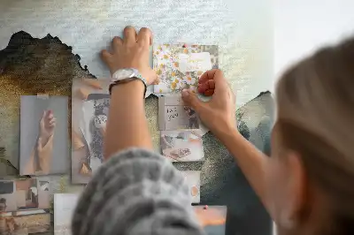 Panneau en liège décoratif paysage abstrait