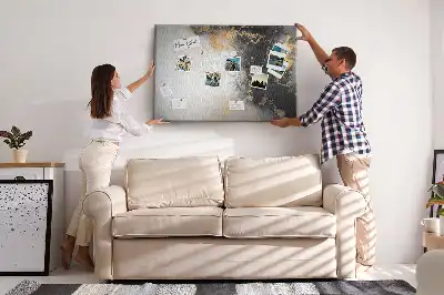 Tableau d’affichage en liège Marbre art