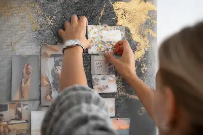 Tableau d’affichage en liège Marbre art