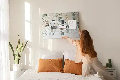 Tableau d'affichage en liège motif Fleurs