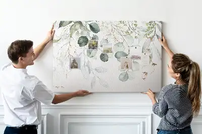 Tableau en liège décoratif motif plantes suspendues