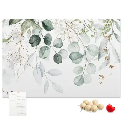 Tableau en liège décoratif motif plantes suspendues