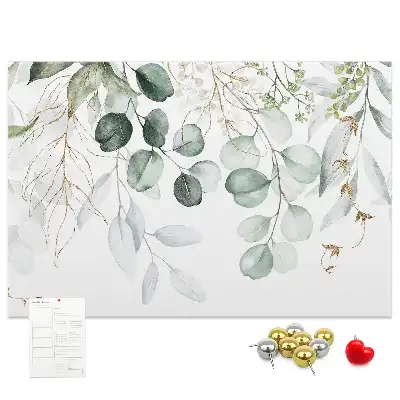 Tableau en liège décoratif motif plantes suspendues