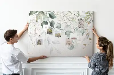 Tableau en liège décoratif motif plantes suspendues