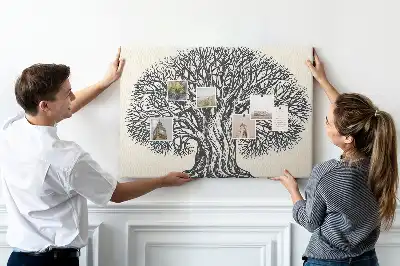 Tableau d’affichage en liège Majestueux arbre solitaire