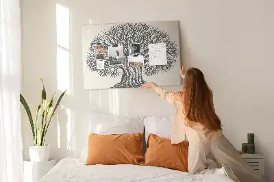 Tableau d’affichage en liège Majestueux arbre solitaire