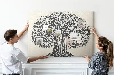 Tableau d’affichage en liège Majestueux arbre solitaire