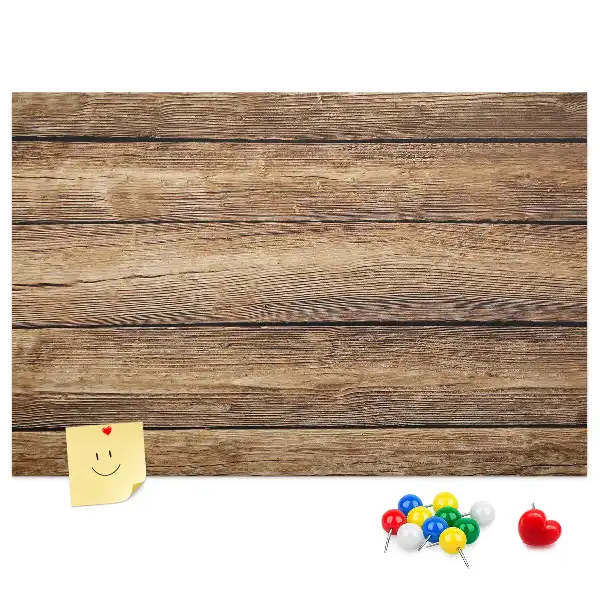 Tableau en liège déco Planches de bois rustiques