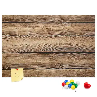 Tableau en liège décoratif motif planches de bois rustiques