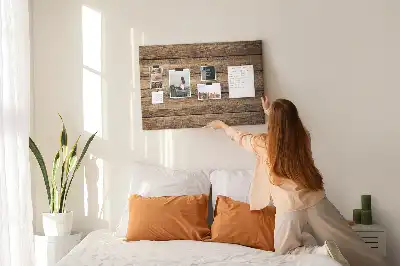 Tableau en liège déco Planches de bois rustiques