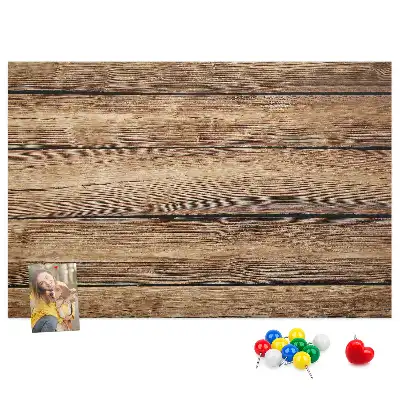 Tableau en liège déco Planches de bois rustiques