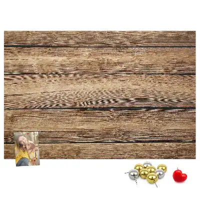 Tableau en liège déco Planches de bois rustiques