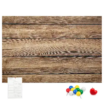 Tableau en liège déco Planches de bois rustiques
