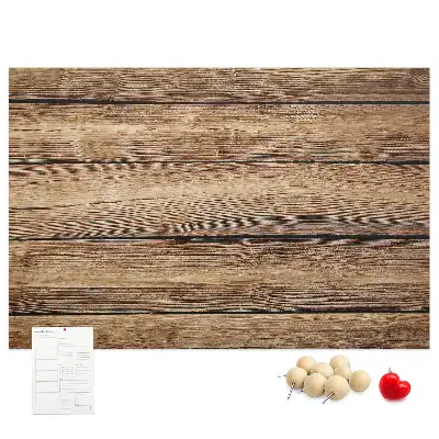 Tableau en liège déco Planches de bois rustiques