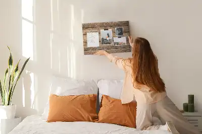 Tableau en liège déco Planches de bois rustiques