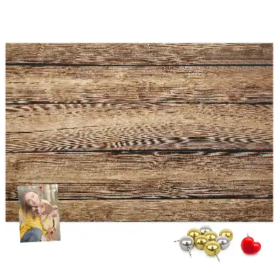 Tableau en liège déco Planches de bois rustiques