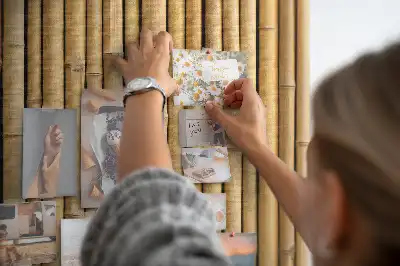 Tableau en liège déco Bâtons de bambou