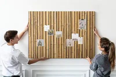 Tableau en liège déco Bâtons de bambou