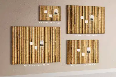 Tableau en liège déco Bâtons de bambou