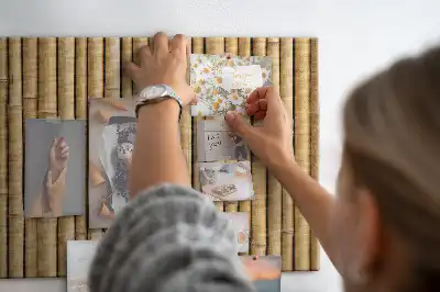 Tableau en liège déco Bâtons de bambou
