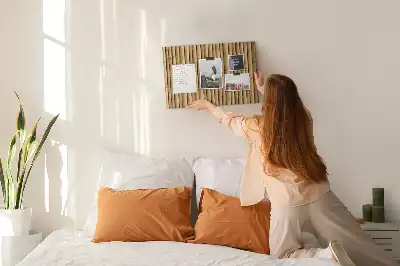 Tableau en liège déco Bâtons de bambou