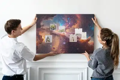 Tableau de liège Monde étoiles cosmos