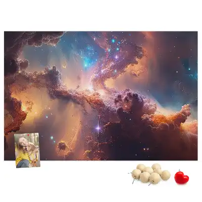 Tableau de liège Monde étoiles cosmos