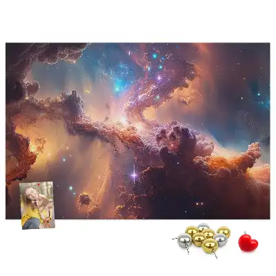 Tableau de liège Monde étoiles cosmos