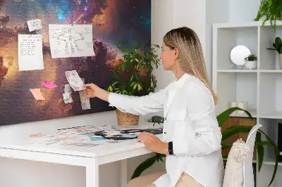 Tableau de liège Monde étoiles cosmos