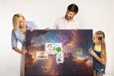 Tableau de liège Monde étoiles cosmos