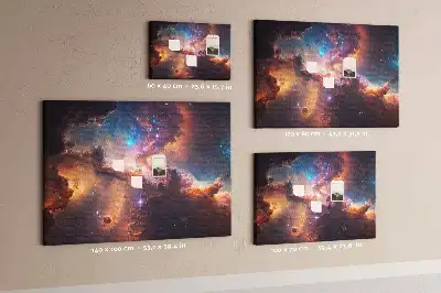 Tableau de liège Monde étoiles cosmos