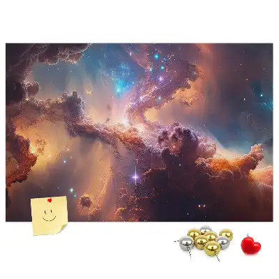Tableau de liège Monde étoiles cosmos