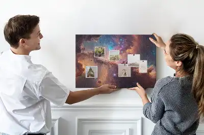 Tableau de liège Monde étoiles cosmos