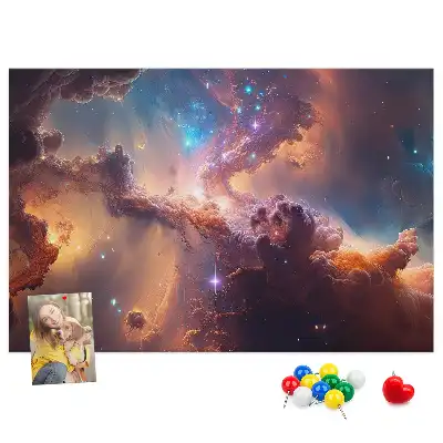 Tableau de liège Monde étoiles cosmos
