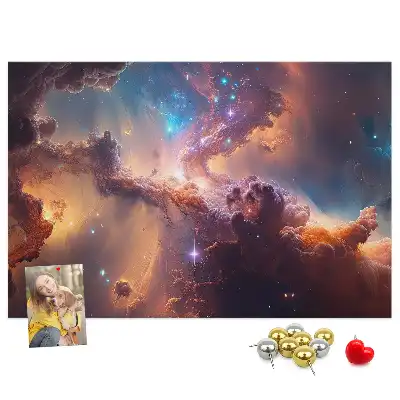 Tableau de liège Monde étoiles cosmos